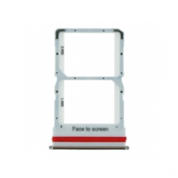 Tiroir de carte sim pour Xiaomi Mi 10 Lite 5G Dual Card Argent