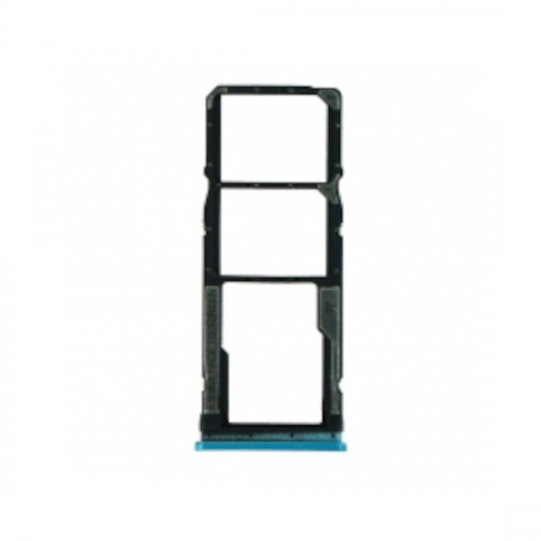 Tiroir de carte sim pour Xiaomi Redmi Note 9S/Note 9 Pro Dual Card Bleu