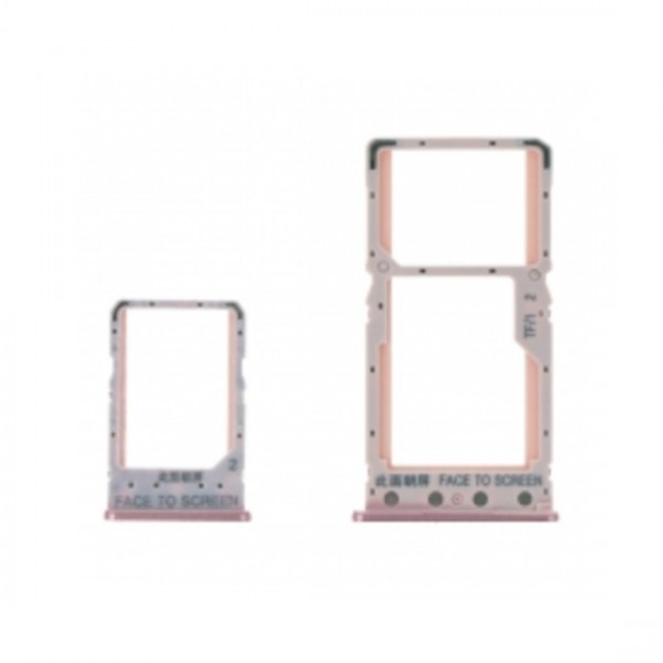 Tiroir SIM + Micro SD pour Xiaomi Redmi 6 Rose