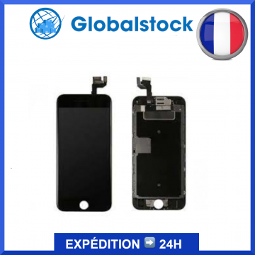 Ecran LCD + vitre tactile pour iPhone 6S Noir + Outils