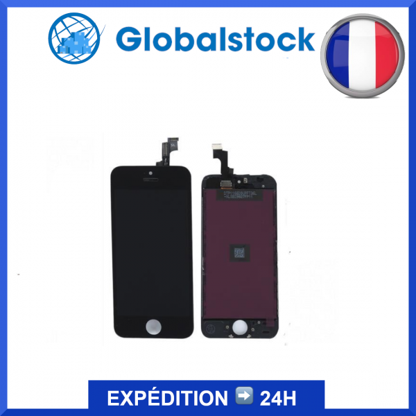 Ecran LCD + Vitre tactile pour iPhone 5S Noir + Outils