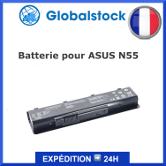 Batterie ASUS N45 N45J N45S N55 N55E N55S N75 N75E A32-N55 07G016HY1875 pour ordinateur portable - Qualité premium