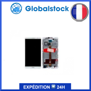 Ecran LCD + vitre tactile sur Chassis pour Huawei Mate 8 Blanc + outils