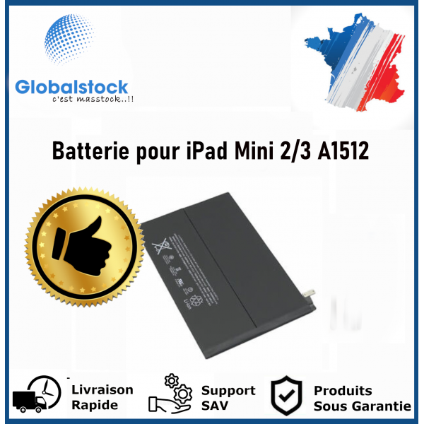 Batterie interne iPad Mini 2/3 (A1512/A1489/A1490) - Qualité premium
