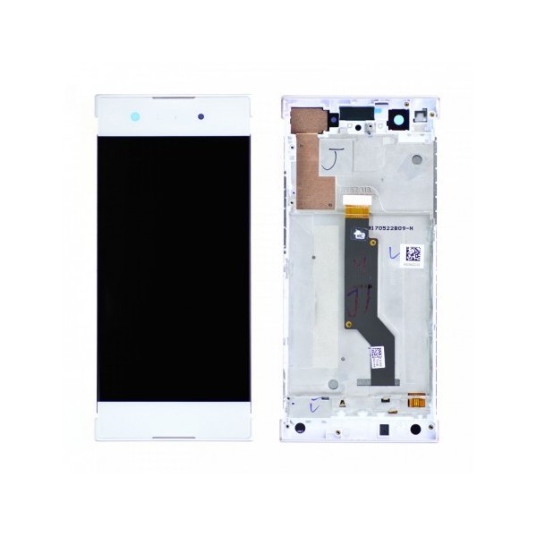 Ecran LCD + Vitre tactile sur châssis pour SONY XPERIA XA1 Blanc + Outils