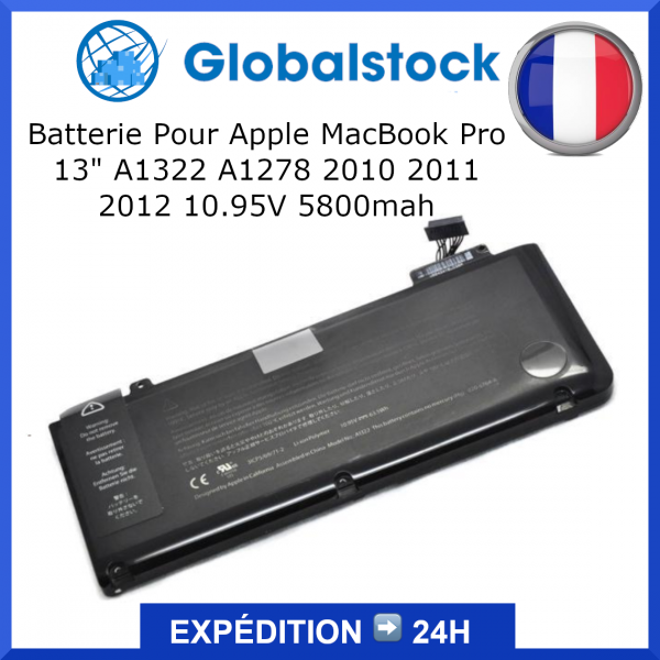 Batterie Pour Apple MacBook Pro 13" A1322 A1278 2010 2011 2012 10.95V 5800mah