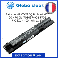 Batterie HP COMPAQ Probook 470 G0 470 G1 708457-001 FP06 FP06XL 4400mAh 11.1V pour ordinateur portable - Qualité premium