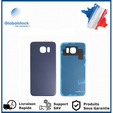 Vitre arrière SAMSUNG S6 noir logo + ce