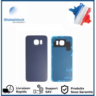 Vitre arrière SAMSUNG S6 noir logo + ce