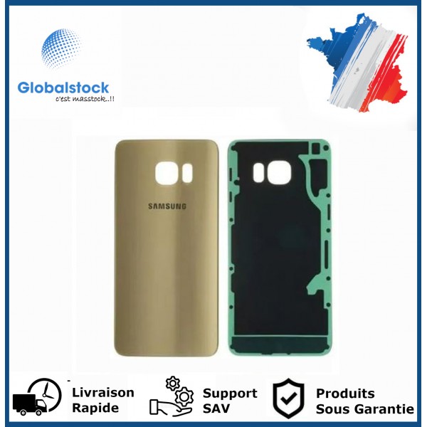 Vitre arrière galaxy s6 edge or logo + ce