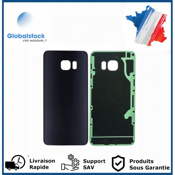 Vitre arrière galaxy s6 edge plus noir logo + ce
