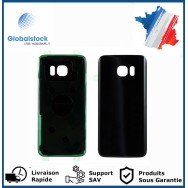 Vitre arrière galaxy s7 edge noir logo + ce