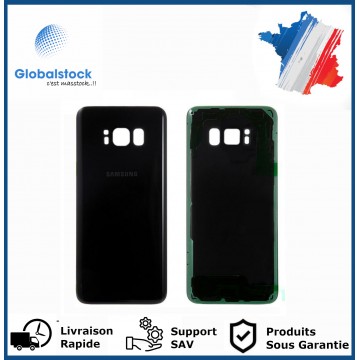 Vitre arrière galaxy s8 noir logo + ce