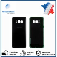 Vitre arrière galaxy s8 noir logo + ce