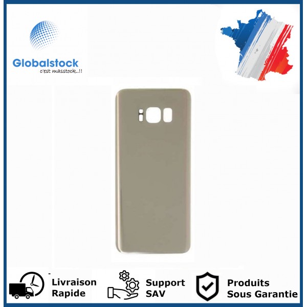 Vitre arrière galaxy s8 or logo + ce