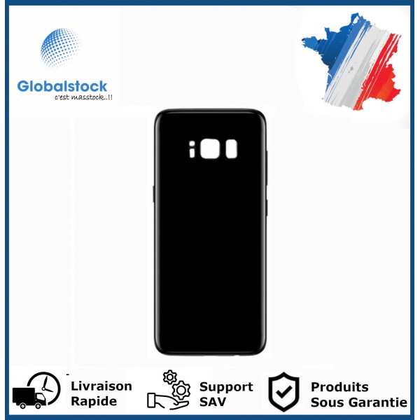 Vitre arrière galaxy s8 plus noir logo + ce