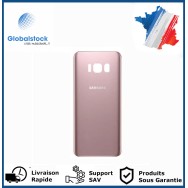 Vitre arrière galaxy s8 plus rose logo + ce