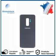 Vitre arrière galaxy s9 plus gris logo + ce