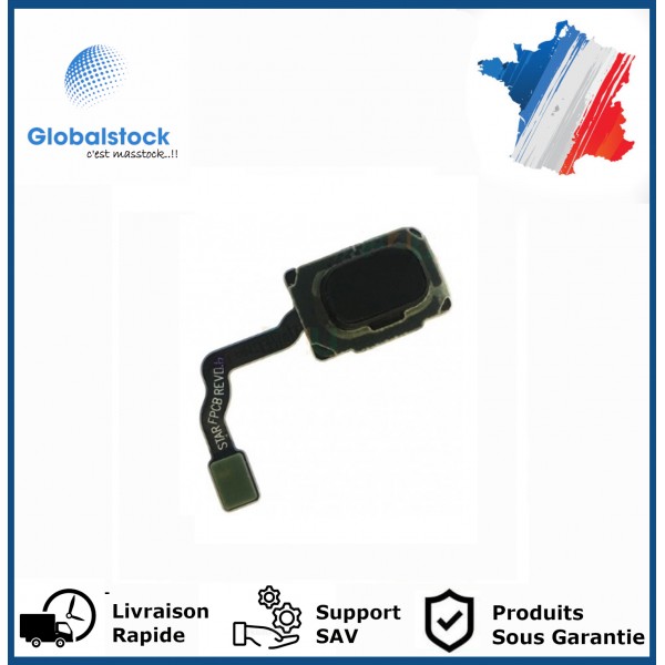 Lecteur d'empreintes digitales pour Samsung Galaxy S9 Plus G965F / S9 G960F Noir Carbone