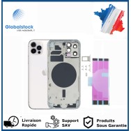 Chassis arrière pour IPhone 12 Pro Blanc Nu