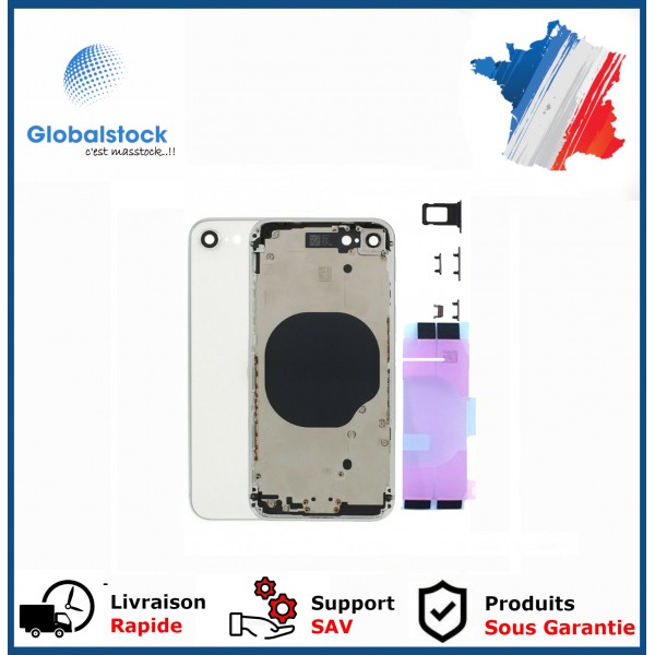 Châssis Arrière pour iPhone SE (2020) Blanc Nu