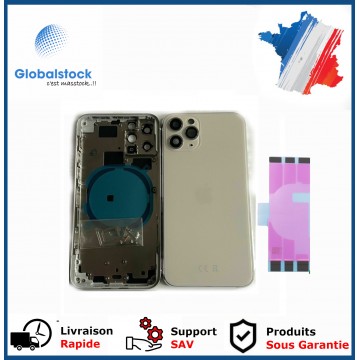 Chassis arrière pour IPhone 11 Pro Max Blanc Nu