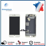 Ecran LCD + vitre tactile pour iPhone 8 Plus Blanc + Outils
