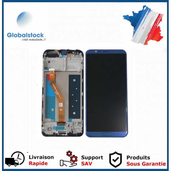 Ecran LCD + Vitre tactile sur châssis pour huawei honor View 10 Bleu + outils