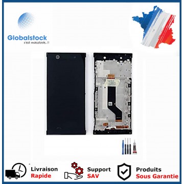 Ecran LCD + Vitre tactile sur châssis pour SONY XPERIA XA1 ULTRA Noir + Outils