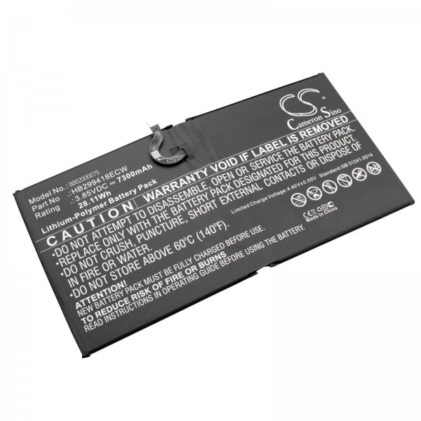 BATTERIE POUR HUAWEI MEDIAPAD M5 8 HB289418ECW