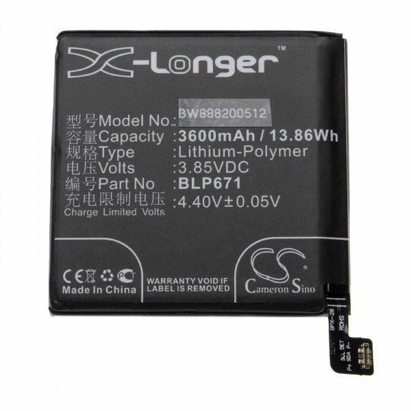 Batterie pour OPPO Find/Find X BLP671