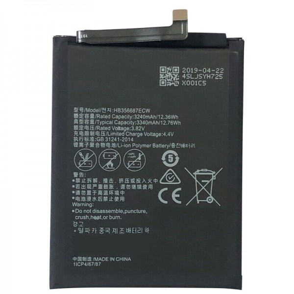 Batterie pour Honor 7X Huawei Mate 10 Lite HB356687ECW