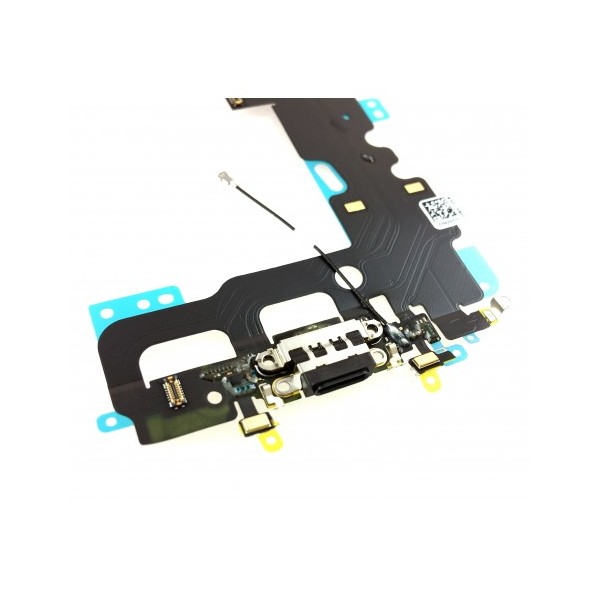 Connecteur de charge + Micro + Antenne GSM pour iPhone 7 noir
