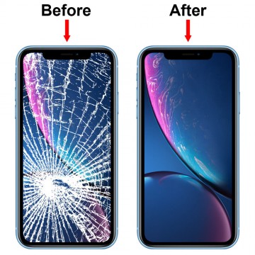 Vitre Tactile remplacement / reconditionnement + châssis + OCA( film Glue) pour IPHONE XR