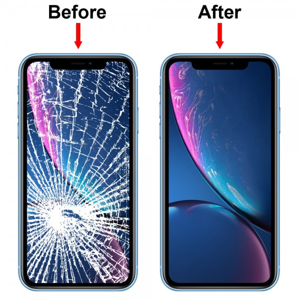 Vitre Tactile remplacement / reconditionnement + châssis + OCA( film Glue) pour IPHONE XR
