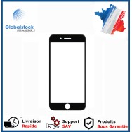 Vitre Tactile remplacement / reconditionnement + châssis + anti dust + OCA( film Glue) pour iPhone 8 Noir