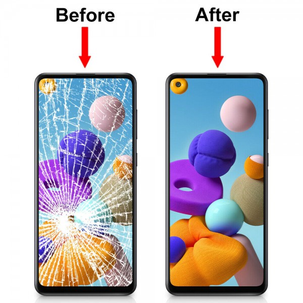Vitre Tactile remplacement / reconditionnement + OCA( film Glue) Samsung Galaxy A21S (A217F)