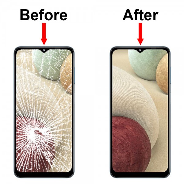 Vitre Tactile remplacement / reconditionnement + OCA( film Glue) Samsung Galaxy A12
