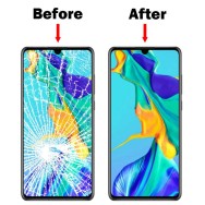 Vitre Tactile remplacement / reconditionnement + OCA( film Glue) Huawei Ascend P30