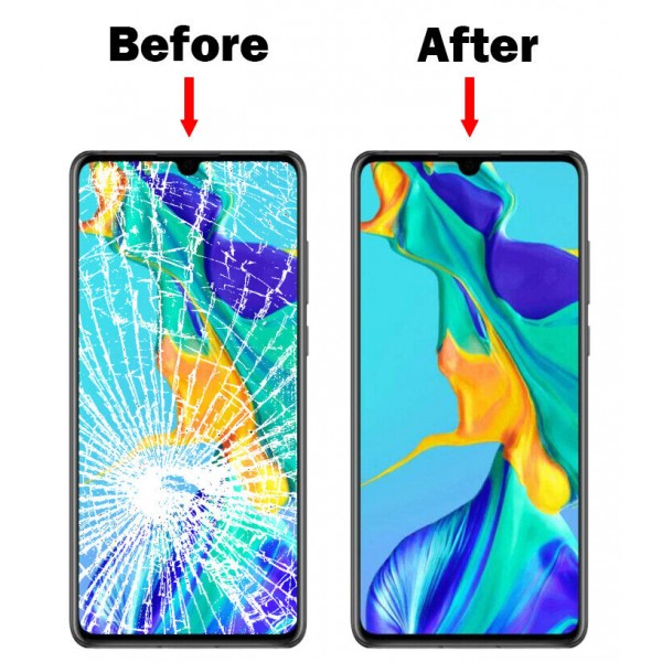 Vitre Tactile remplacement / reconditionnement + OCA( film Glue) Huawei Ascend P30