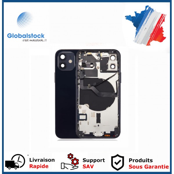Châssis Arrière Complet pour iPhone 12 - Noir