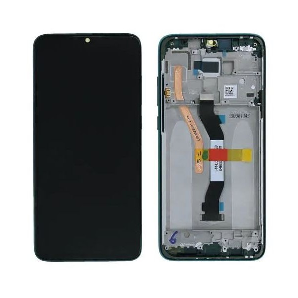 Ecran LCD + Vitre tactile avec châssis pour Xiaomi Redmi note 8 pro vert + Outils