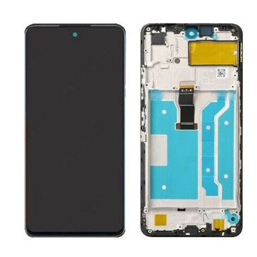 Ecran LCD + vitre tactile sur Châssis pour Huawei Ascend P Smart 2021 Noir + outils