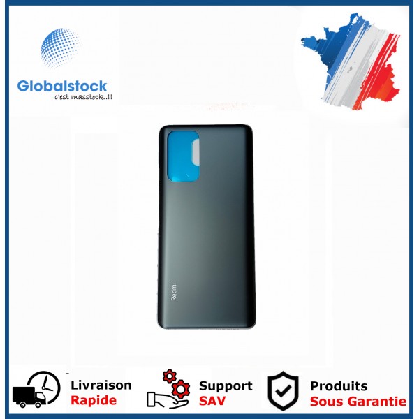 Vitre arrière pour XIAOMI REDMI NOTE 10 / NOTE 10 PRO (5G) M2103K19G Noir LOGO + CE