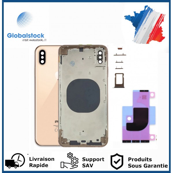 Chassis arrière pour IPhone XS Max Or Nu