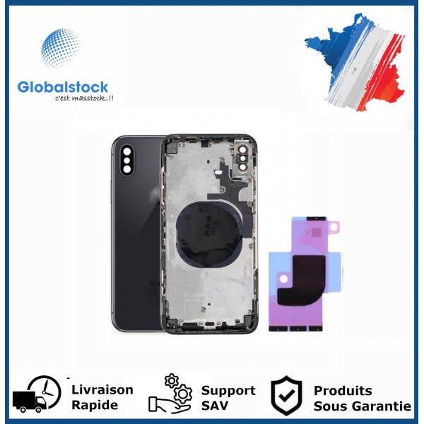 Chassis arrière pour IPhone XS Max Noir Nu