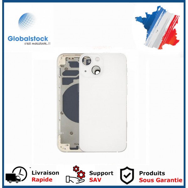 Chassis arrière pour IPhone 13 Mini Blanc Nu