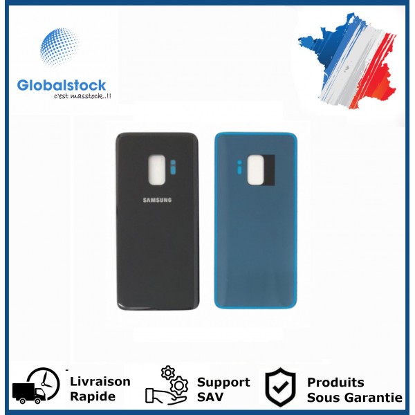 Vitre arrière galaxy s9 noir logo + ce