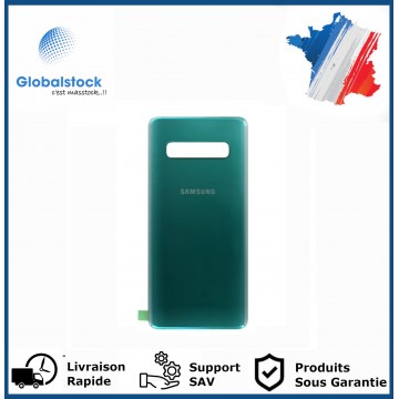 Vitre arrière galaxy s10 vert logo + ce