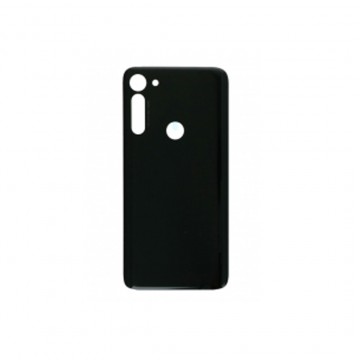 Vitre arrière ( Cache batterie) avec adhésive pour Motorola Moto G8 Power Noir